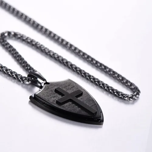 Miniatura 312 de U7 Saint Benedict/Michael Medal Necklace, 316L Stainless Steel Virgin Mary Necklace for Men Women, Bible Verse Protection Necklace Catholic