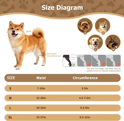 Miniatura 3 de Soporte de cadera para perro para displasia de cadera, soporte ajustable de cadera para perro con compresión específica, estabiliza