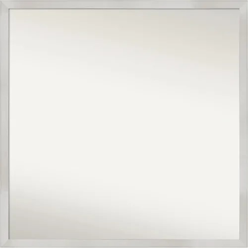 Miniatura 103 de Amanti Art Espejo de baño plateado para sobre el fregadero, 33 x 45 pulgadas, espejo de tocador rectangular blanco plateado y plateado, marco