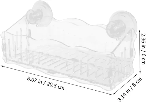 Miniatura 2 de Abaodam Macetas Soporte de acrílico transparente para alféizar de ventana Extensor de alféizar de ventana Soportes para bonsái para el hogar
