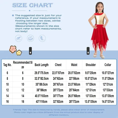 Miniatura 7 de JEATHA Disfraz de baile de alabanza lírica para niñas, sin mangas, vestido de tul alto y bajo, vestido de baile de adoración