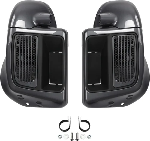 Miniatura 13 de HR3 Carenados inferiores ventilados de color negro vívido a juego compatibles con Harley Ultra Limited, Road Glide, Electra Glide, Tri Glide 2014