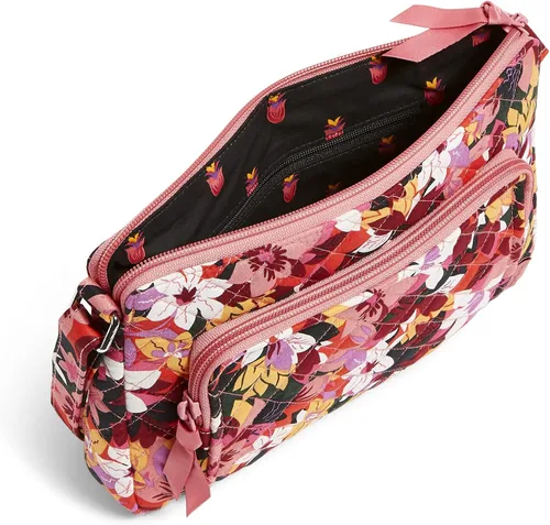 Miniatura 4 de Vera Bradley Bolso cruzado estilo hipster de algodón para mujer con protección RFID