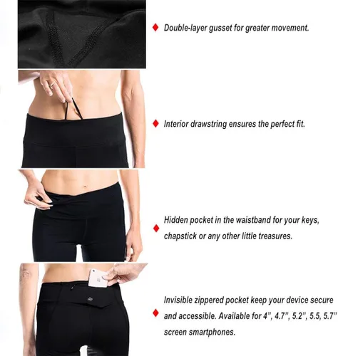 Miniatura 5 de Yogipace - Mallas térmicas impermeables con forro polar para mujer de tallas petite, regular y altas