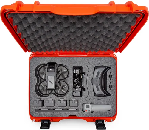 Miniatura 5 de Nanuk 925 Estuche rígido impermeable con inserto de espuma para DJI Avata FPV Unit, gafas y Fly More Combo - Naranja (925S-080OR-0A0-C0745)