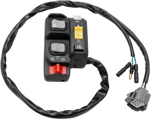Miniatura 2 de Interruptor de control de manillar compatible con Honda Recon 250 ES TRX250-TE Interruptor de botón de arranque y parada de faros delanteros