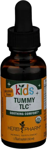 Miniatura 4 de Herb Pharm Kids Tummy TLC™: Suplemento digestivo de hierbas sin azúcar, mezcla de manzanilla, hinojo y jengibre para malestar digestivo, náuseas