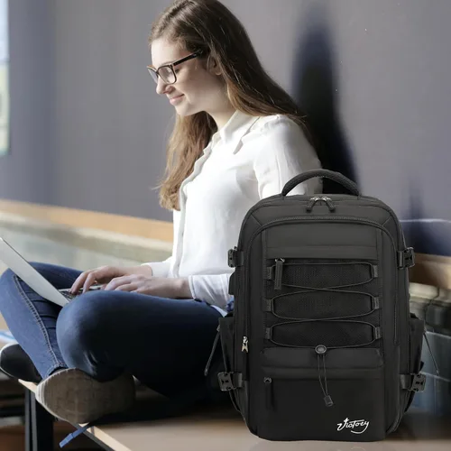 Miniatura 6 de Mochila de viaje AO ALI VICTORY para mujeres y hombres, mochila para portátil de 15.6 pulgadas, mochila grande para la universidad, mochila