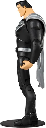 Miniatura 3 de McFarlane Toys DC Multiverse Superman Black Suit Variant (Superman: The Animated Series) Figura de acción de 7 pulgadas con accesorios
