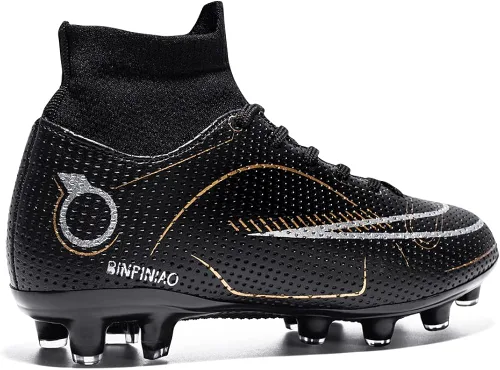 Miniatura 4 de Zapatos de fútbol para niños y niñas, para exteriores, interiores, para entrenamiento de fútbol y césped atlético