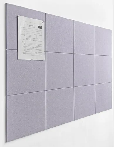 Miniatura 50 de Tabla de corcho alternativa de 24 x 36 pulgadas, paquete de 6 azulejos de pared de fieltro con pestañas adhesivas extraíbles seguras, tableros