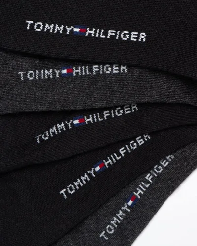 Miniatura 5 de Tommy Hilfiger Calcetines de vestir para hombre calcetines ligeros y cómodos con patrones paquete de 5