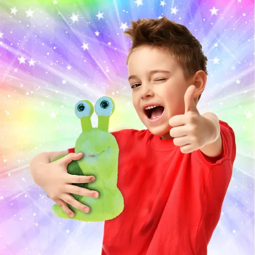 Miniatura 2 de DolliBu - Peluche de caracol verde, súper suave, lindo juguete de peluche realista para niños y niñas, adorable juguete de peluche para bebés, niños