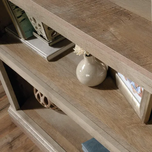 Miniatura 4 de Estantería de 5 niveles de Sauder, estantería de madera multiusos para oficina en casa, sala de estar, en castaño tiza