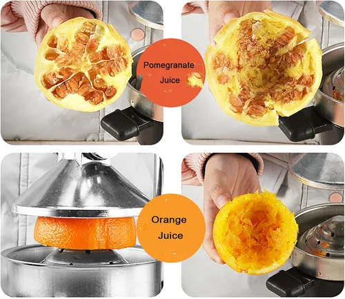 Miniatura 6 de Exprimidor manual profesional de limón, exprimidor manual comercial de prensa de frutas, sin pelar, sin necesidad de añadir agua, fácil operación