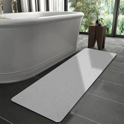 Miniatura 12 de Tierra de Diatomeas Tapete de Baño Alfombras de Baño Súper Absorbente Secado Rápido Antideslizante Tapete de Baño Delgado Tapetes de Piso de Baño