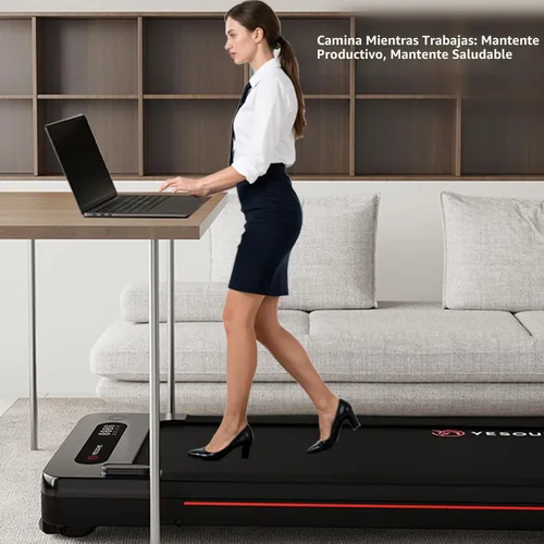 Miniatura 4 de Yesoul Walking Pad Treadmill with 10% Auto Incline, Under Desk Treadmill for Home Walking, Hiking & Running, 300lbs Capacity, Smart App Scenic