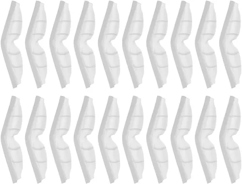 Healifty 20 almohadillas de puente de nariz antiniebla para máscaras faciales, tiras de sellado de silicona para evitar que los anteojos se empañen,