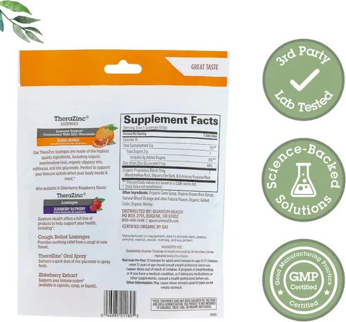Miniatura 2 de Thera Zinc orgánico Therazinc Lozenges, QUA21189, N/A, 1