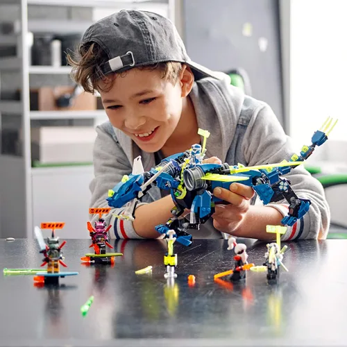 Miniatura 2 de LEGO NINJAGO Jay’s Cyber Dragon 71711 - Kit de construcción de juguete de acción de ninja (518 piezas)