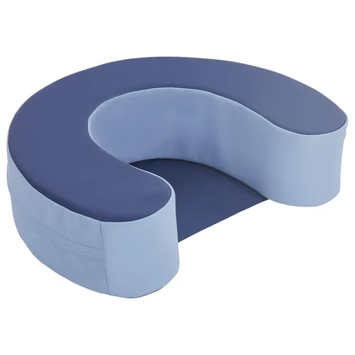 Factory Direct Partners 10423-NVPB SoftScape Anillo de Soporte y Asiento para Bebés y Niños Pequeños, Asiento de Piso de Espuma Acolchada con Fondo
