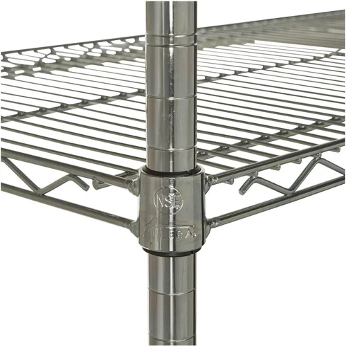 Miniatura 4 de Alera ALE Industrial - Kit de inicio de estantería de alambre resistente, 4 estantes, 48 pulgadas de ancho x 18 pulgadas de profundidad x 72 plateado