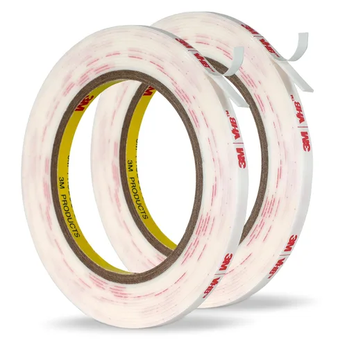 Miniatura 27 de 3M Cinta de doble cara resistente de 1 pulgada x 15.4 pies, cinta de montaje negra 5925 cinta de espuma adhesiva fuerte impermeable para decoración