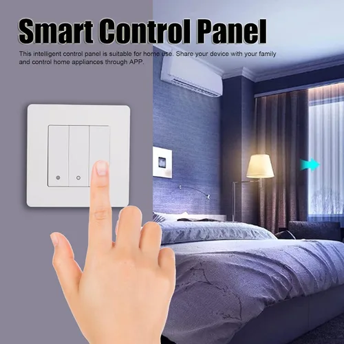 Miniatura 9 de Interruptor de luz inteligente, panel de control inteligente de 3 bandas, interruptores de luz de aplicación, panel de control inteligente