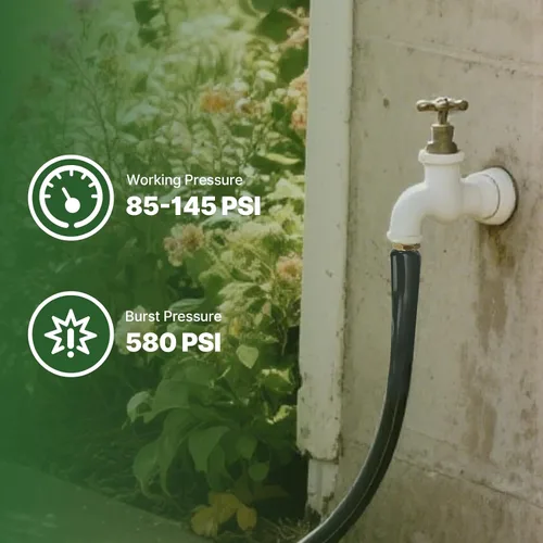 Miniatura 7 de Manguera de jardín plana ligera de 100 pies, manguera de agua tejida 800D con accesorios de aluminio y cobre de 3/4 pulgadas con 2 arandelas