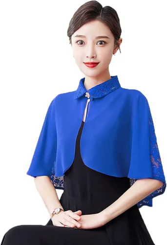 Miniatura 2 de Chales y envolturas de encaje para vestido de noche, bodas, capas transparentes para cubrir capelets para mujer