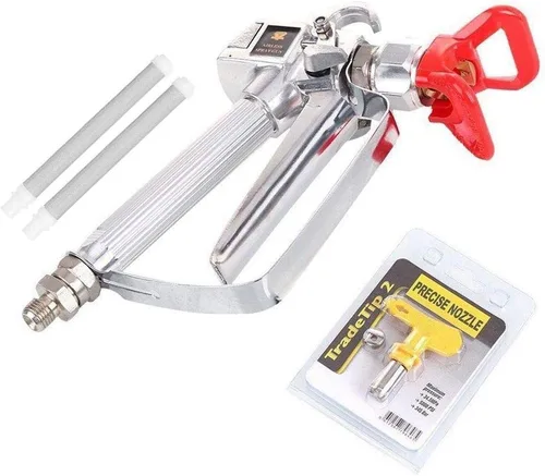 JOLINO Pistola pulverizadora de pintura sin aire, alta presión 3600 PSI 517 pulverizador de punta de boquilla con 2 filtros de piezas, pistola