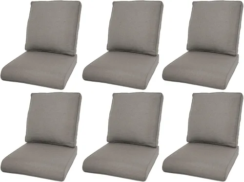 Miniatura 109 de Rilyson Cojines de patio para muebles de exterior, 22 x 24 pulgadas, respaldo alto y asiento profundo, cojín de exterior para sillas de patio, sofá
