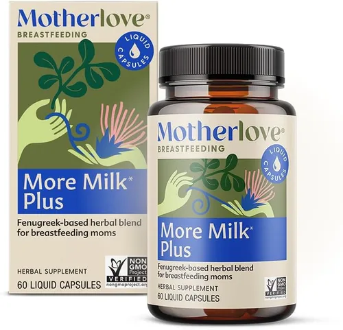 Miniatura 13 de Motherlove More Milk Plus (180 cápsulas líquidas) Suplemento de lactancia a base de fenogreco para apoyar el suministro de leche materna, sin OMG