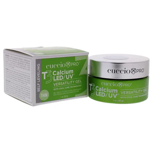 Miniatura 3 de Cuccio Pro T3 Gel de versatilidad Cool Cure LED/UV, gel autonivelante con calcio, increíblemente flexible, fuerte adherencia, acabado de alto