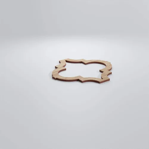 Miniatura 3 de Ekena Millwork 7 3/8"W X 7 3/8"H Extra Pequeña Marrakech Decorativos Paneles De Pared De Madera De Calado, Roble Rojo rojo (Red Oak)