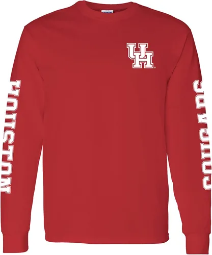 Miniatura 20 de NCAA Camiseta de manga larga con doble impresión, color del equipo, universidad michigan state spartans forest
