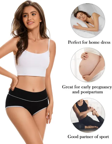 Miniatura 4 de Migbean Paquete de bragas de algodón para mujer, paquete de ropa interior de algodón para mujer, talla grande, ropa interior de algodón 25