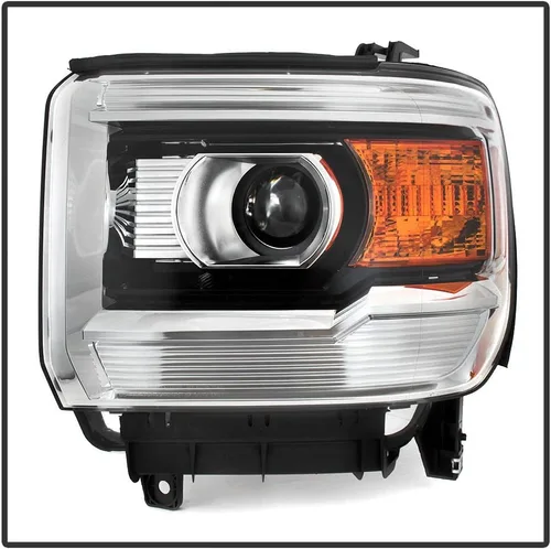Miniatura 2 de ACANII - Para 2014-2015 GMC Sierra 1500 15-19 2500 3500 HD camión sin OEM LED DRL proyector faros faros montaje