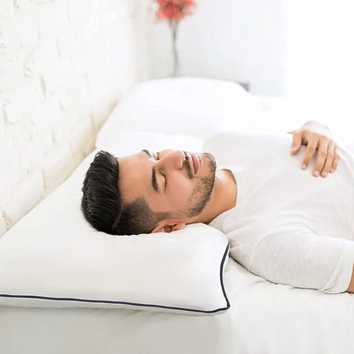 Miniatura 7 de Juego de 2 almohadas de cama de tamaño estándar para dormir, juego de 2 para dormir de lado, espalda y estómago, almohadas de lujo con relleno