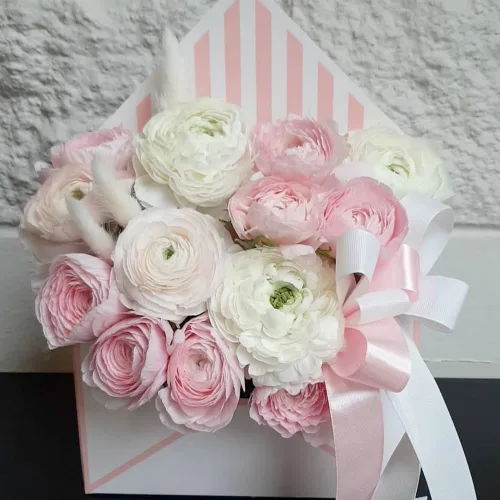 Miniatura 3 de BBJ WRAPS Caja de papel de envoltura de flores, cajas de embalaje de ramo de floristería para suministros de arreglos florales, 5 unidades, 7.9 x