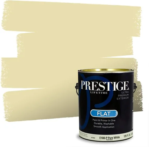 Miniatura 119 de PRESTIGE Paints Exterior Paint and Primer In One, 1-Gallon, Satin, Comparable Match of Benjamin Moore* Royal Linen* 931BM-PCM