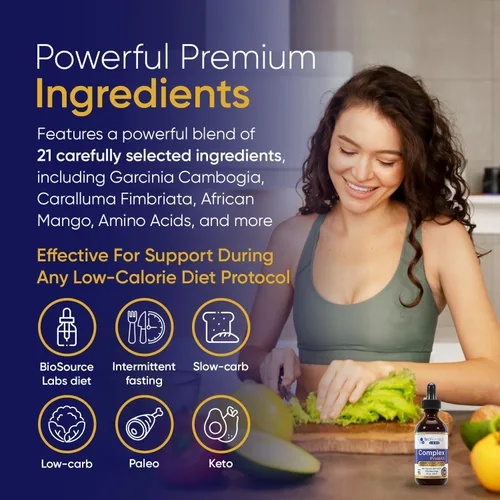 Miniatura 6 de BioSource Labs Complex ProMAX Premium Gotas Dietéticas 2 oz (Paquete de 2 Botellas) - Suministro para 60 Días