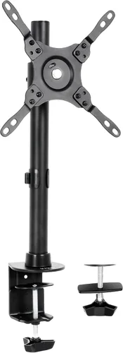 VIVO Soporte de escritorio para TV y monitor de pantalla ultra ancha, altura ajustable y soporte de inclinación para pantallas de hasta 42 pulgadas,