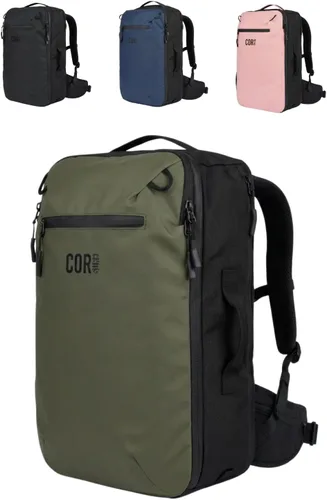 Miniatura 16 de COR Surf - Mochila de viaje aprobada para vuelo, de cabina, para laptop Mochila de equipaje de fin de semana para negocios, unisex, 28 l