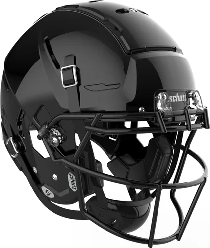 Miniatura 8 de Schutt F7 2.0 Casco de Fútbol Americano Universitario - Hombres, Niños (14+) - Blanco Brillante Moldeado, Negro - Mediano - Fútbol NCAA - Exterior