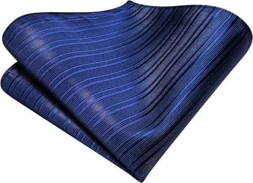 Miniatura 227 de Dubulle Corbata tejida de cachemira para hombre y gemelos de pañuelo para hombre, conjunto de gemelos para boda formal y negocios