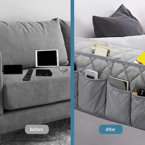Miniatura 4 de MEHIDFY Organizador de Reposabrazos para Sillón, Organizador de Reposabrazos de Sofá Impermeable, Organizador para Sillón Reclinable Antideslizante