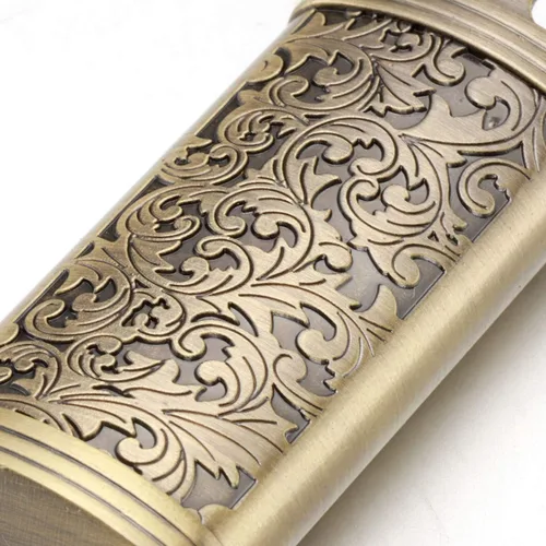 Miniatura 4 de Ambrogio.L Funda para encendedor Mini BIC J5, bronce + plateado + dorado (3 piezas)