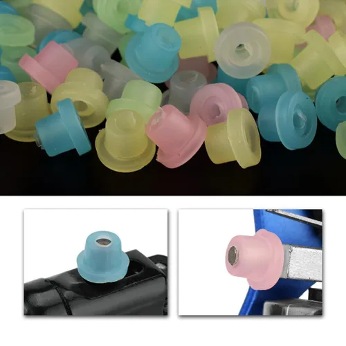 Miniatura 5 de Exceart 400 piezas de la máquina del tatuaje de los pezones del tatuaje del silicón de los ojales del tatuaje de la bobina de las agujas del cojín