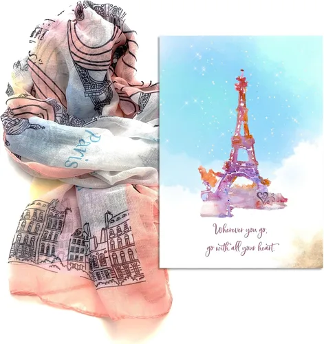 Smiling Wisdom - Tarjeta de felicitación de viaje y juego de regalo de recuerdo - Nuevos comienzos adiós jubilación (París)